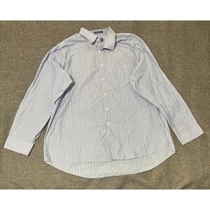 Arrow Regular Fit Men's‎ 18 1/2 34/35 XXL Striped Long Sleeve Shirt